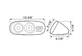 Pioneer TS-X200 80W Peak (20W RMS) 3-Way Surface Mount Speaker