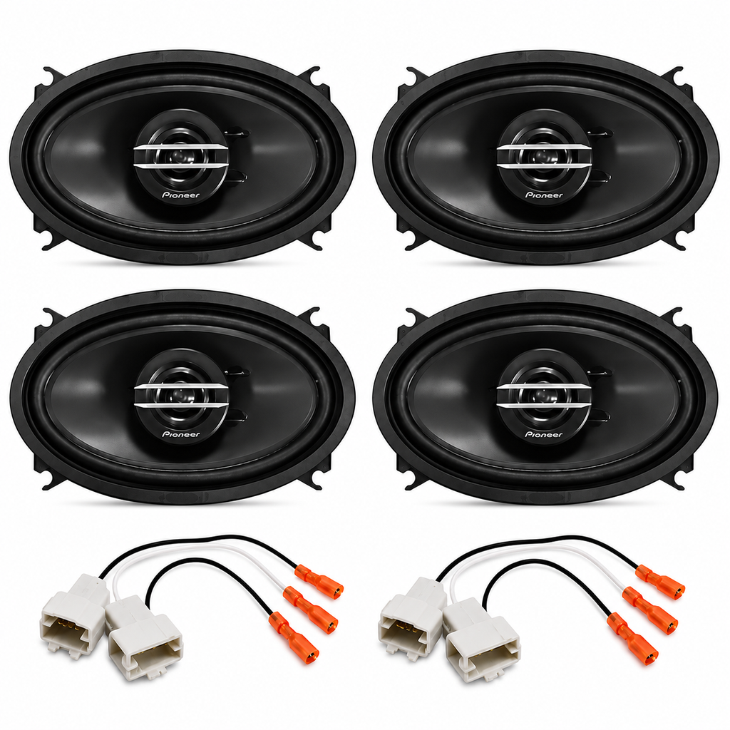 2 Pioneer TSG4620S 200W 2way 4"x6" Speaker Fit 1988-1994 GM C/K 1500 2500 Package