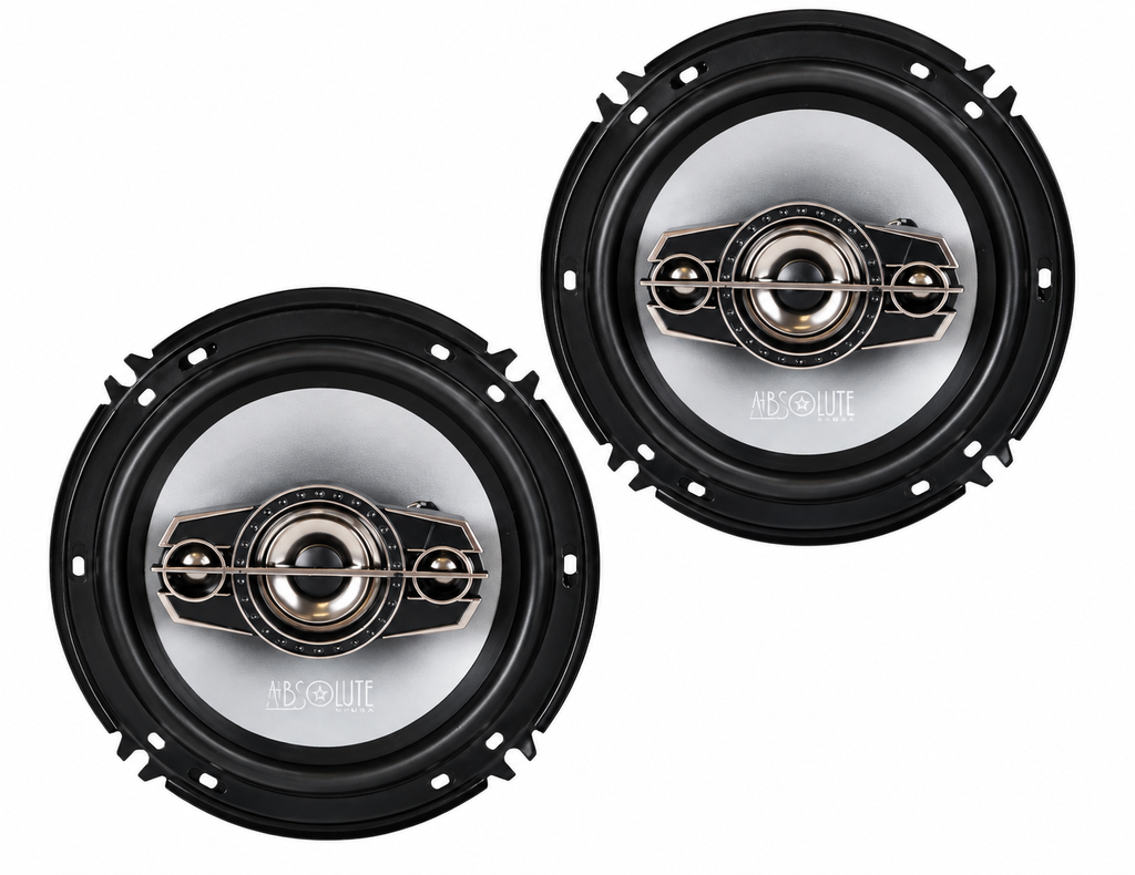 Dual XDM27BT Digital Media Receiver + 2 Absolute TQ654 6.5" 4-Way Car Speakers Package (Copy)