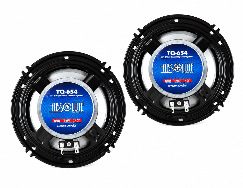 Dual XDM27BT Digital Media Receiver + 2 Absolute TQ654 6.5" 4-Way Car Speakers Package (Copy)