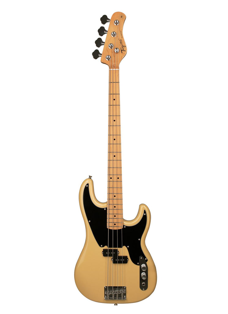 Tagima TW 66-BS-LF/BK Electric Bass Guitar - Butterscotch
