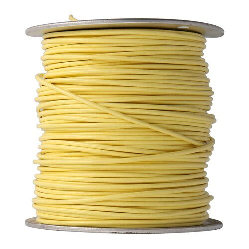 Install Bay US12500YL 12 GA US GPT All Copper Primary Wire Yellow - Coil of 500 Ft