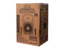 Load image into Gallery viewer, Absolute USPROBAT12 3000 Watts Professional 12" Speaker PA System 2 Wireless Mics Bluetooth Rechargeable