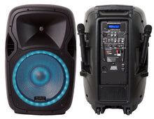 Load image into Gallery viewer, 2 Absolute USPROBAT15 15" Professional Powered Active 3500w DJ PA Speaker Bluetooth