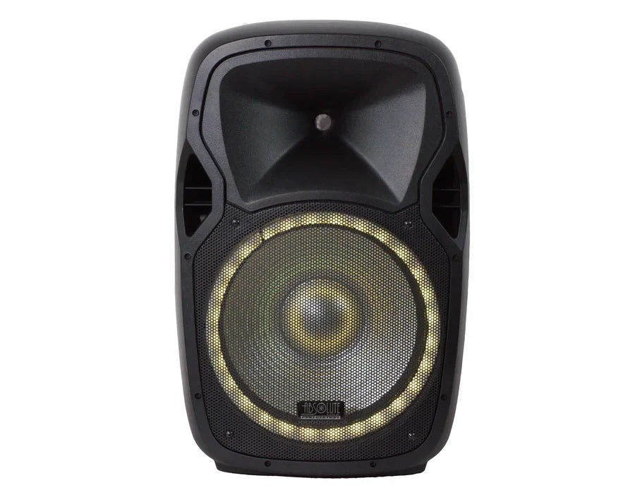 2 Absolute PRO 3500 Watts 15" Active PA DJ Speaker MP3, FM Radio, Bluetooth, Mic