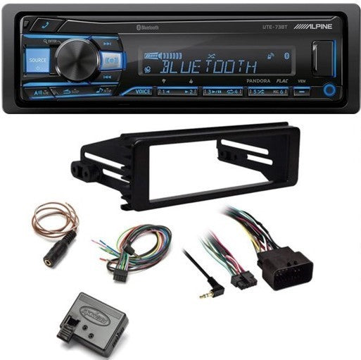 Alpine UTE-73BT In-Dash Digital Media Bluetooth for 1998-UP Harley-Davidson