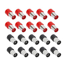Load image into Gallery viewer, T-SPEC V0GA-FERR 20-Piece Red and Black 0/1GA Ferrules - Refill Pack