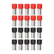 Load image into Gallery viewer, T-SPEC V0GA-FERR 20-Piece Red and Black 0/1GA Ferrules - Refill Pack