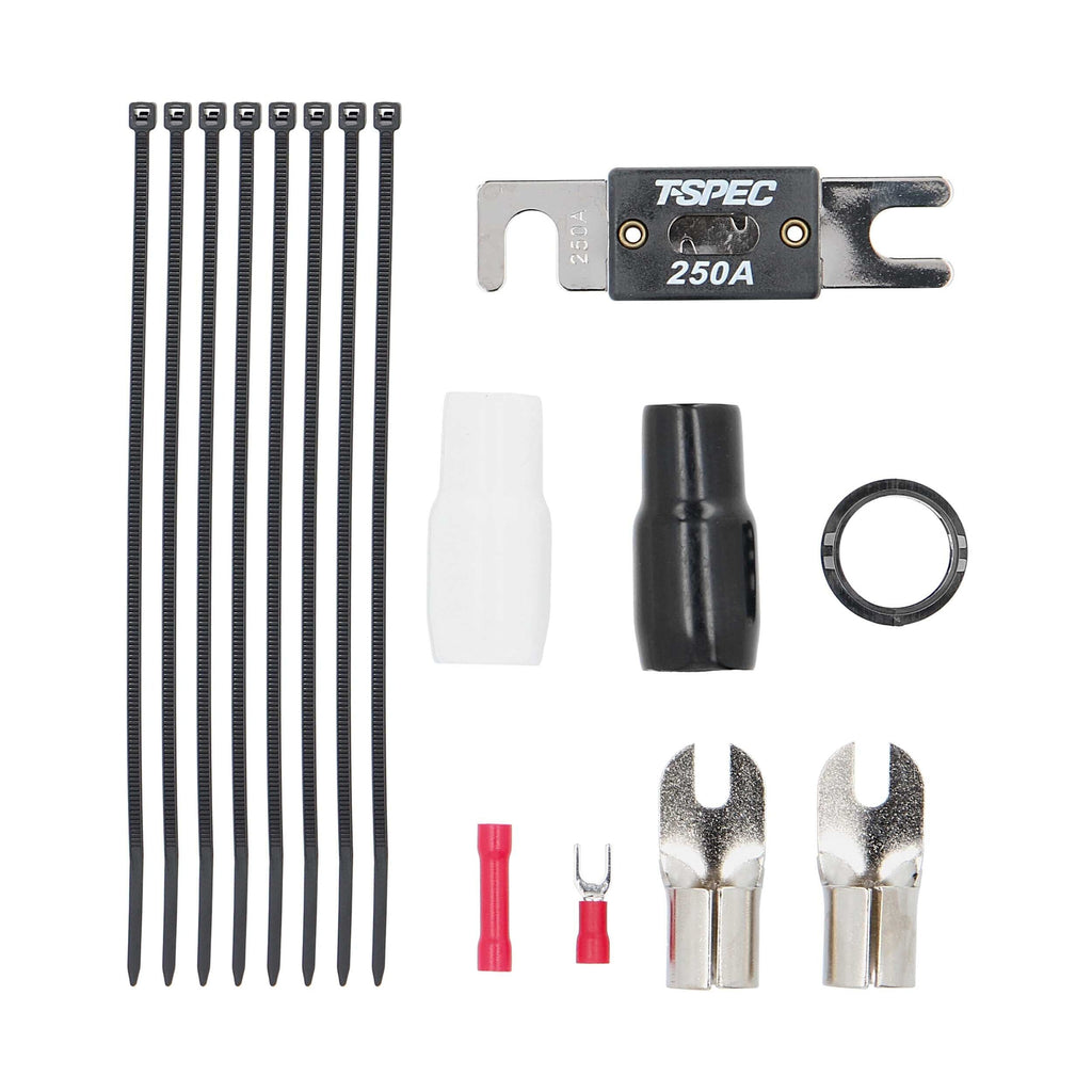T-SPEC V10-AK1 v10 1/0 AWG Amp Kit - 5200 W with RCA Cable