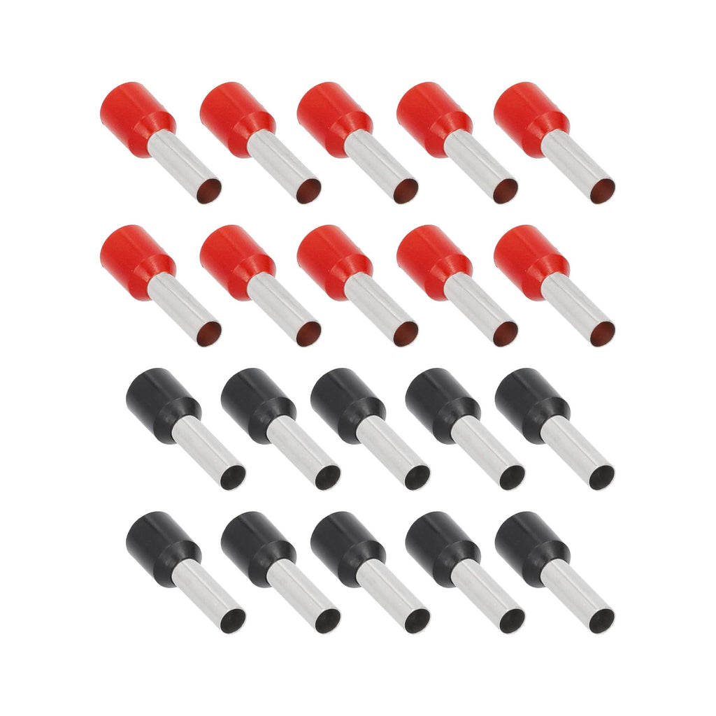 T-SPEC V10GA-FERR 20-Piece Red and Black 10GA Ferrules - Refill Pack