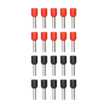 Load image into Gallery viewer, T-SPEC V10GA-FERR 20-Piece Red and Black 10GA Ferrules - Refill Pack