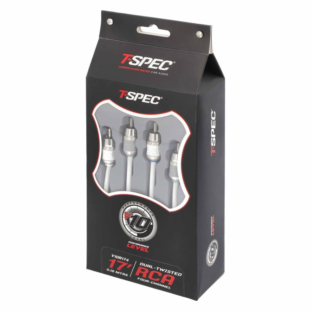 T-SPEC V10R174 RCA v10 Series 4-Channel Audio Cable - 17 FT