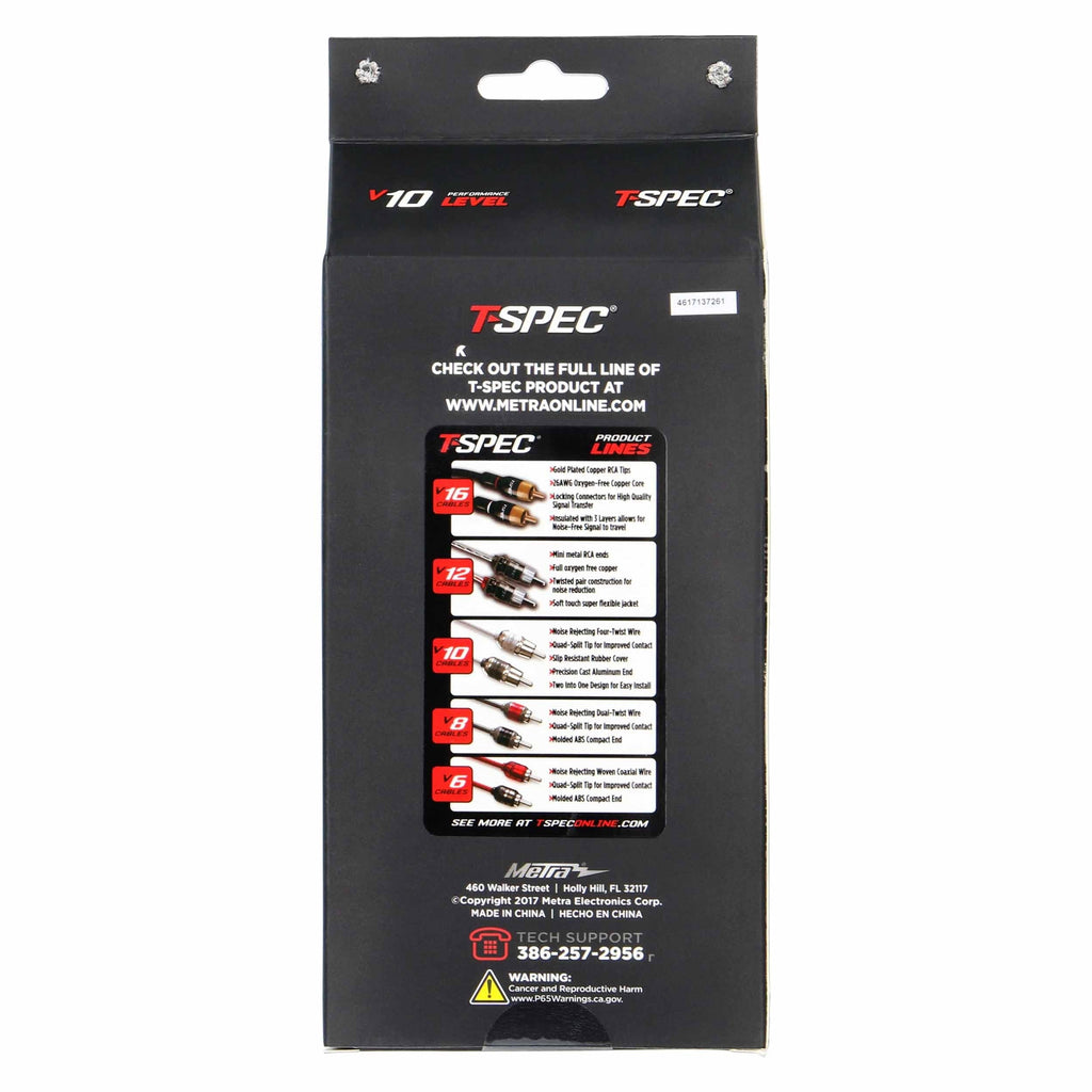 T-SPEC V10R174 RCA v10 Series 4-Channel Audio Cable - 17 FT