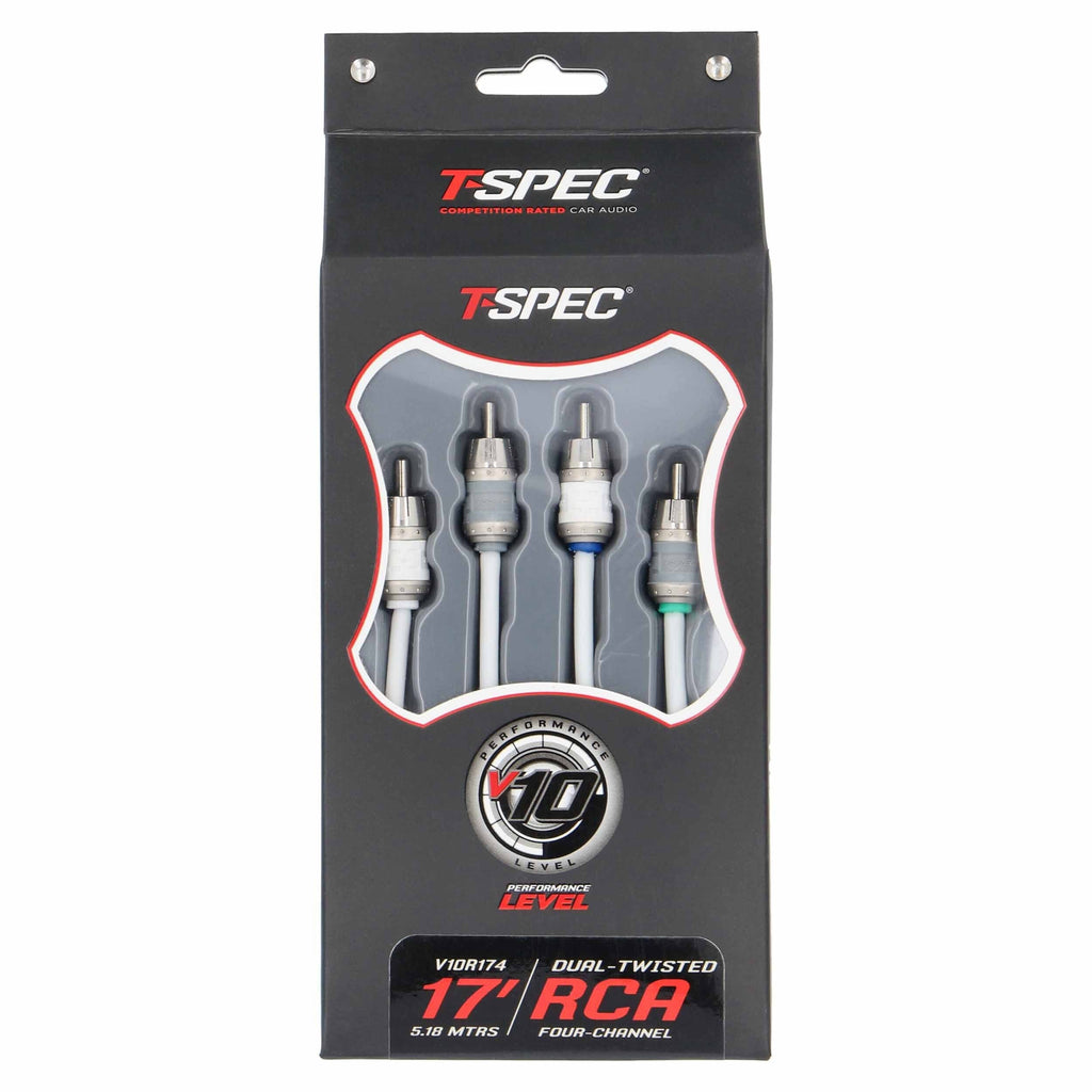 T-SPEC V10R174 RCA v10 Series 4-Channel Audio Cable - 17 FT