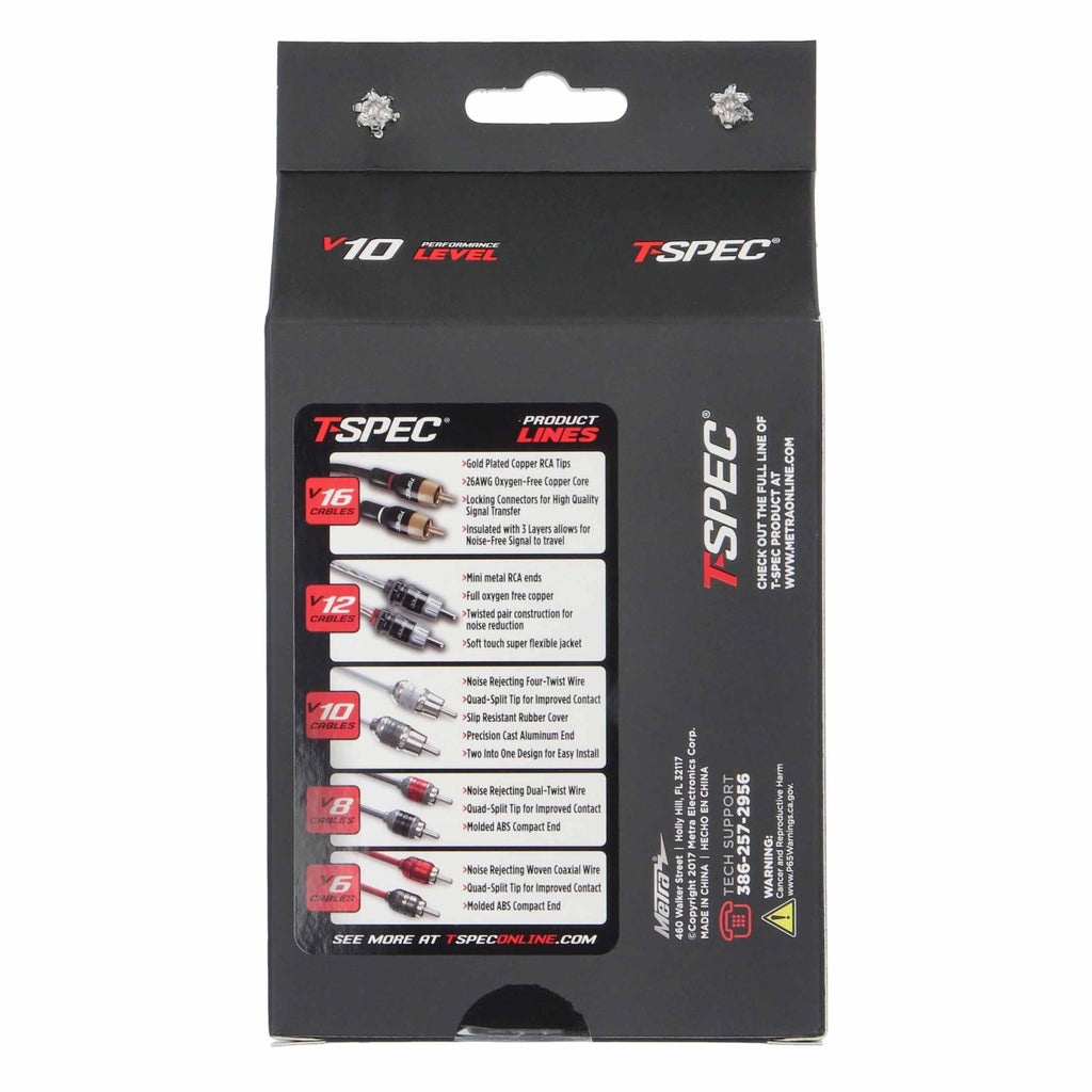 T-SPEC V10R6 RCA v10 Series 2-Channel Audio Cable - 6 FT