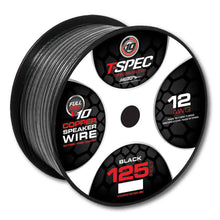 Load image into Gallery viewer, T-SPEC V10SW12125-BK 12 AWG 125 Ft Black OFC Speaker Wire - v10 Series