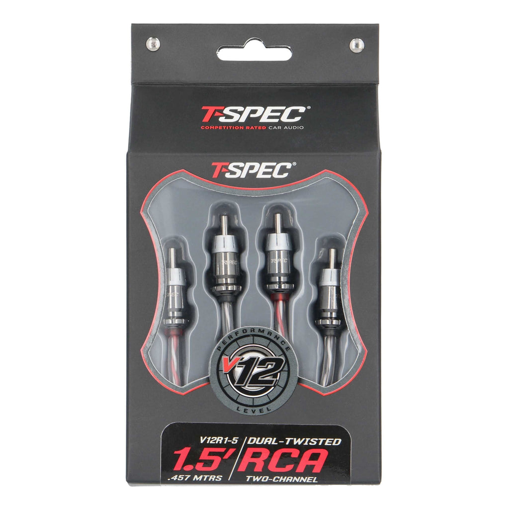 T-SPEC V12R1-5 RCA v12 Series 2-Channel Audio Cable - 1.5 FT