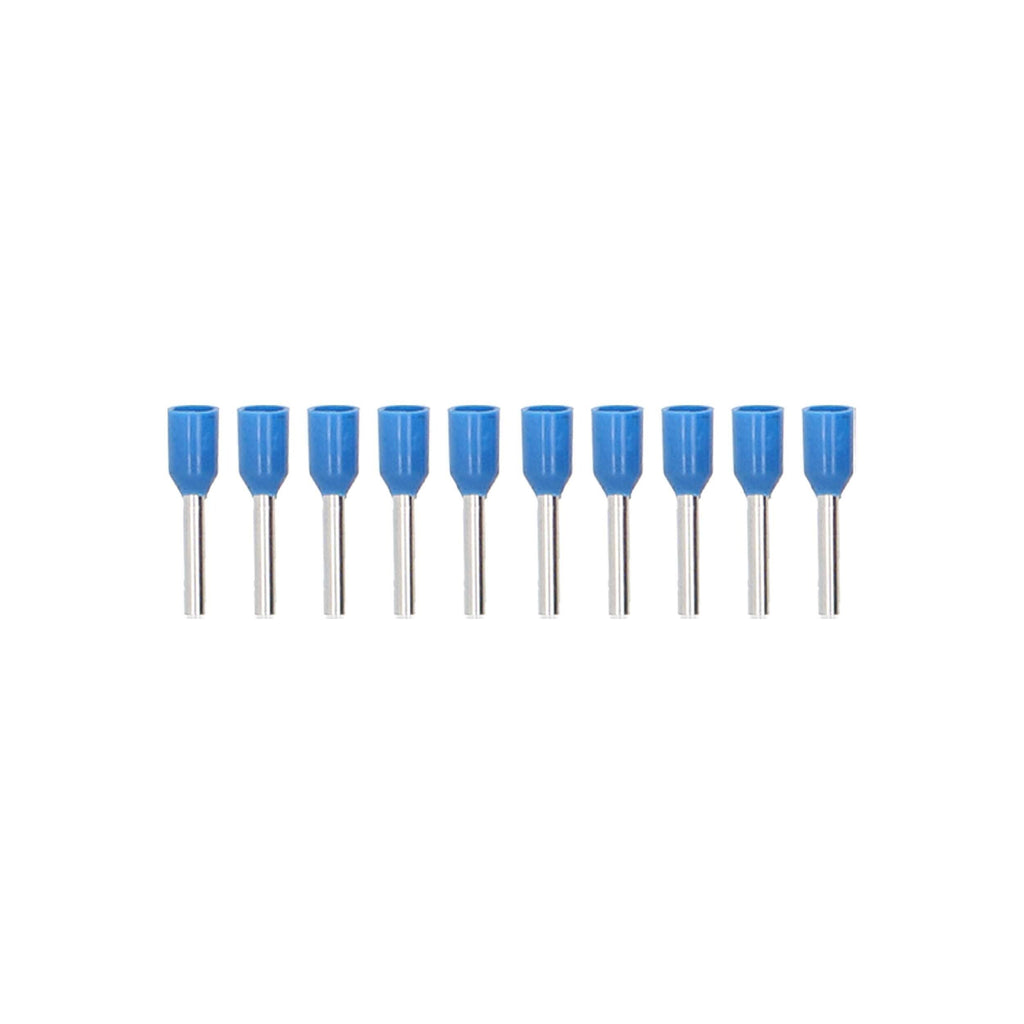 T-SPEC V1618BL-FERR 10-Piece Blue 16/18GA Ferrules - Refill Pack