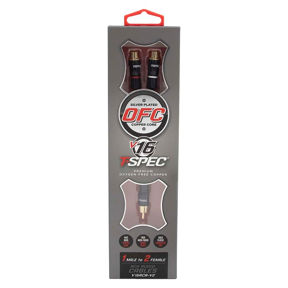 T-SPEC V16RCA-Y2 V16 Series RCA Audio Cables - 1 Male 2 Females