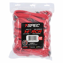 Load image into Gallery viewer, T-SPEC V6R14-10 RCA v6 Series 2-Channel Audio Cable - 14 FT - 10 Pack