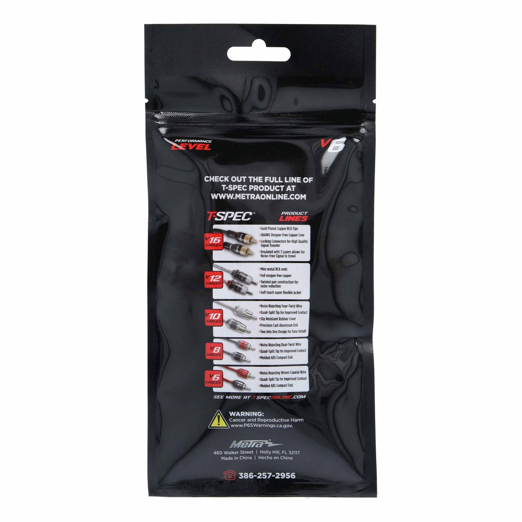 T-SPEC V6R3 RCA v6 Series 2-Channel Audio Cable - 3 FT