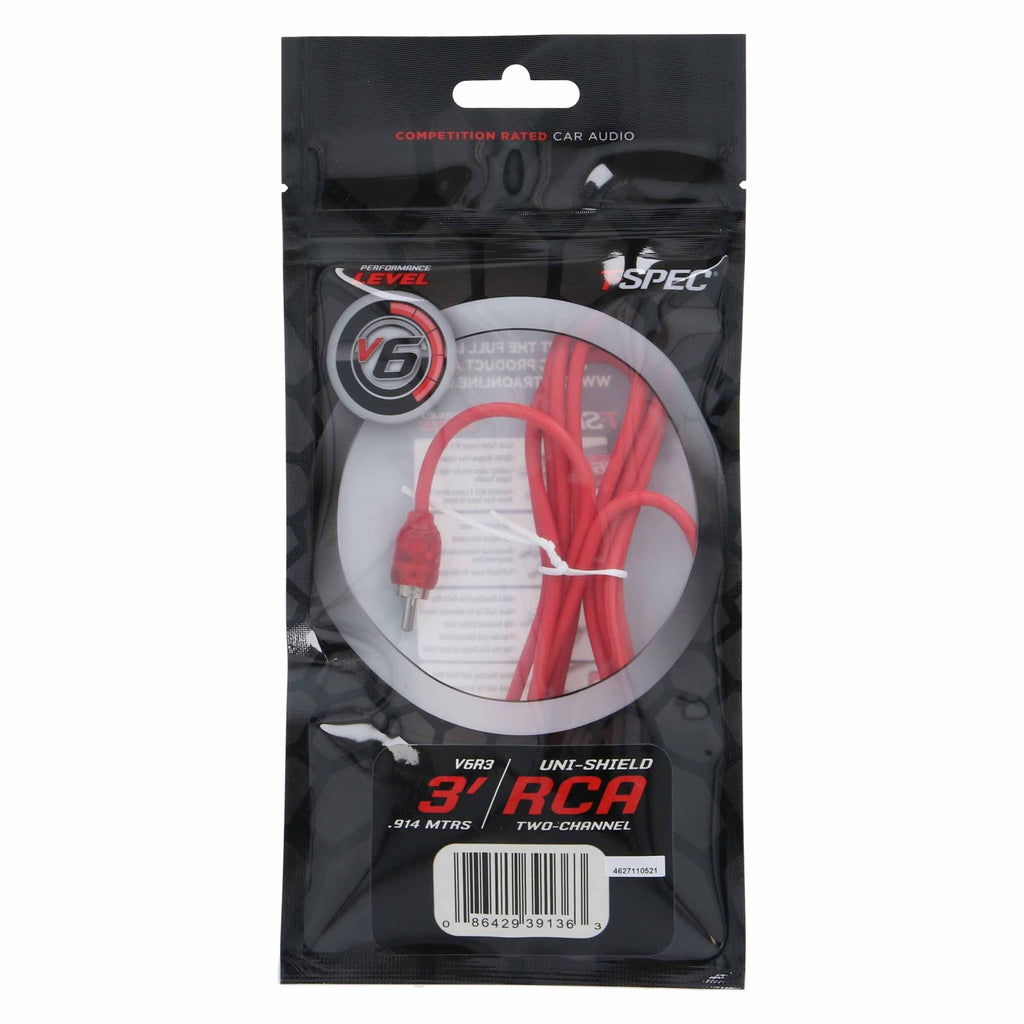 T-SPEC V6R3 RCA v6 Series 2-Channel Audio Cable - 3 FT