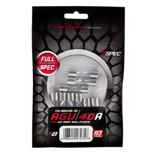 Load image into Gallery viewer, T-SPEC V8-AGU40-10 AGU Fuses v8 Series Nickel Plated-5 Pack