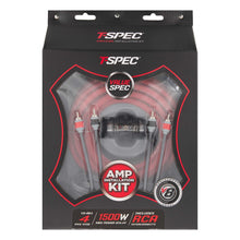 Load image into Gallery viewer, T-SPEC V8-AK4 v8 4 AWG Amp Kit - 1500 W with RCA Cable