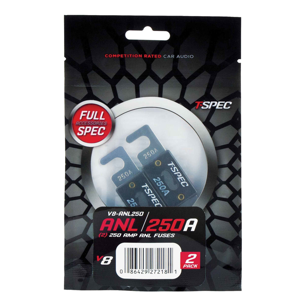 T-SPEC V8-ANL250 250 AMP ANL Fuses V8 Series Nickel Plated-2 Pack