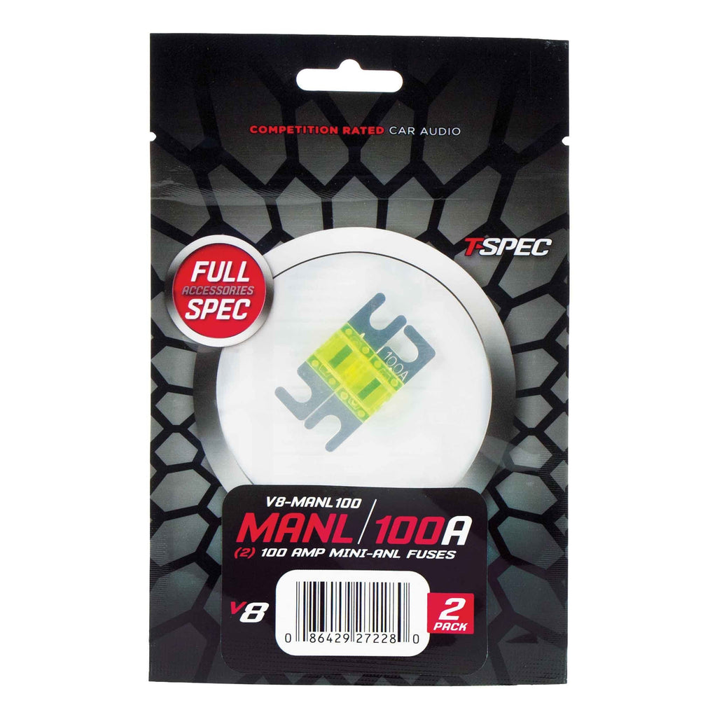 T-SPEC V8-MANL100 Mini ANL Fuses V8 Series Nickel Plated-2 Pack