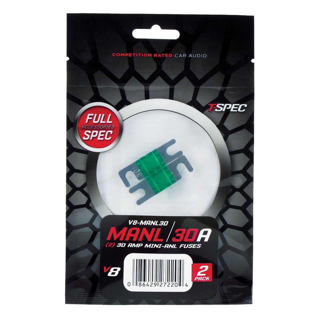 T-SPEC V8-MANL30 Mini ANL Fuses V8 Series Nickel Plated-2 Pack