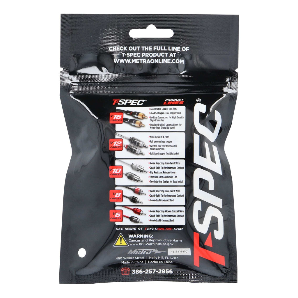 T-SPEC V8-RTN3 1/0 AWG 3/8IN Ring Terminal 5pk - v8 SERIES