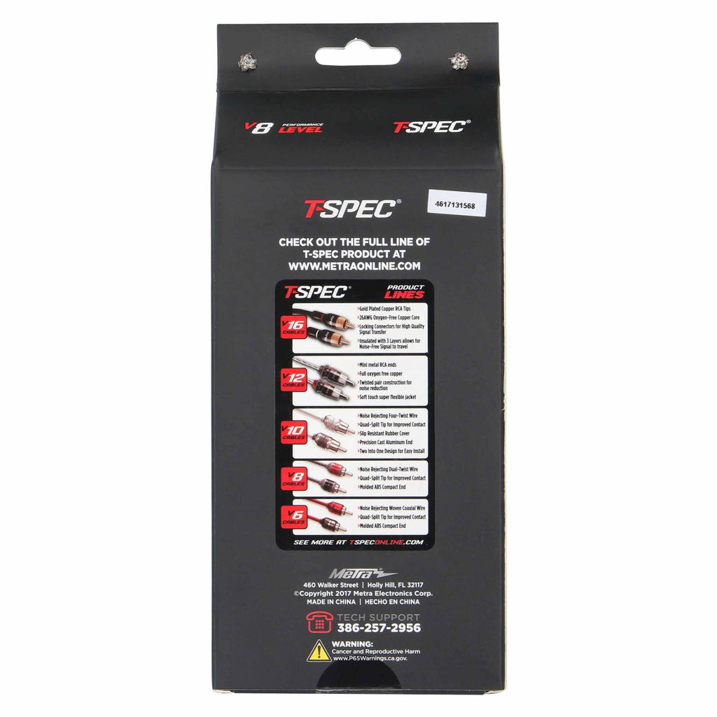 T-SPEC V8R14 RCA v8 Series 2-Channel Audio Cable - 14 FT
