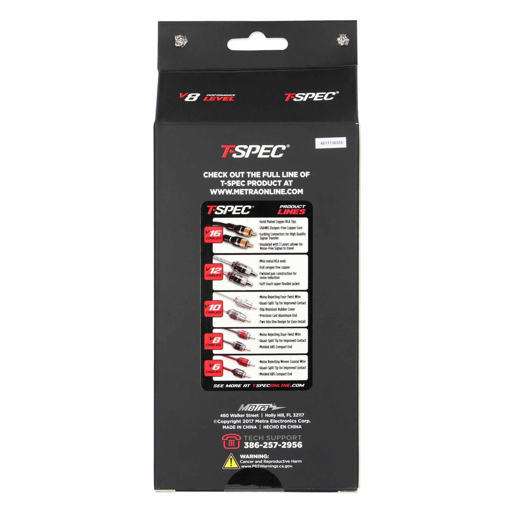 T-SPEC V8R17 RCA v8 Series 2-Channel Audio Cable - 17 FT