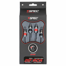 Load image into Gallery viewer, T-SPEC V8R20 RCA v8 Series 2-Channel Audio Cable - 20 FT