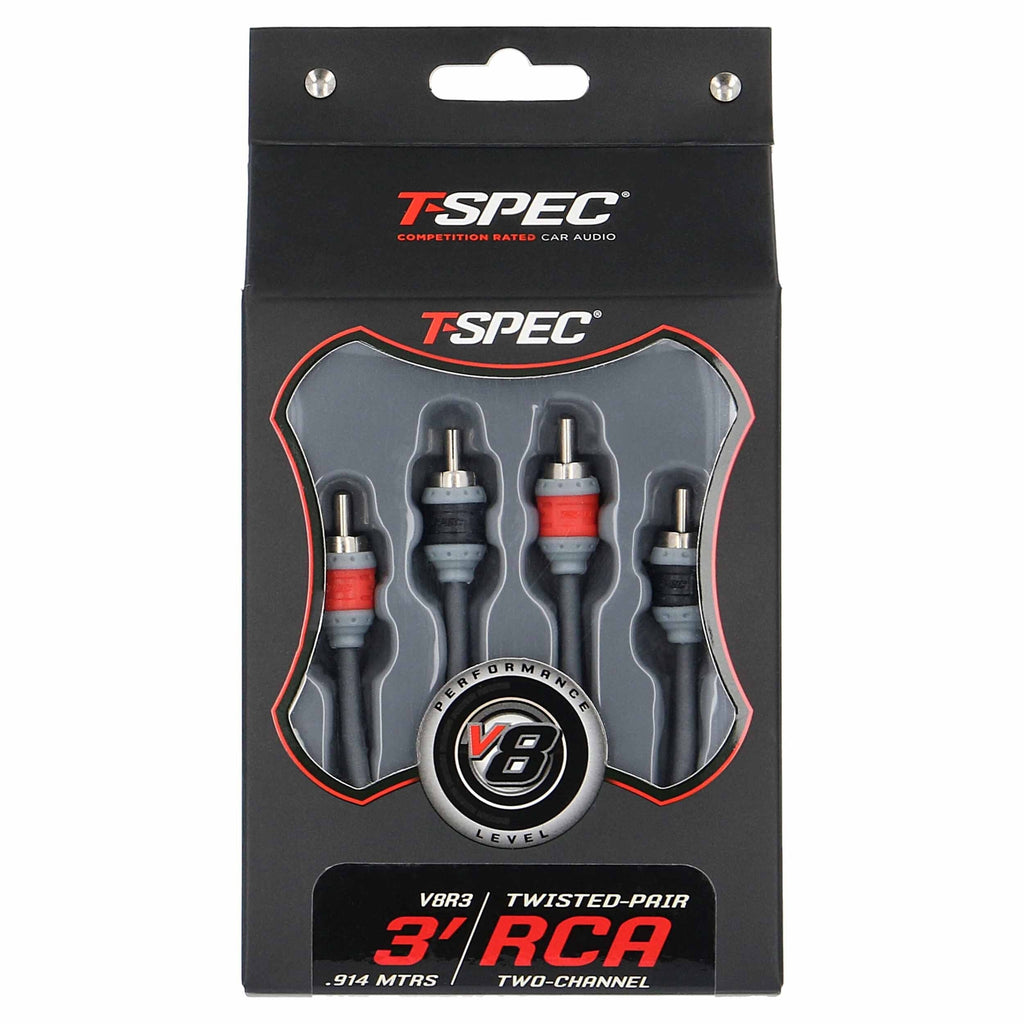 T-SPEC V8R3 RCA v8 Series 2-Channel Audio Cable - 3 FT