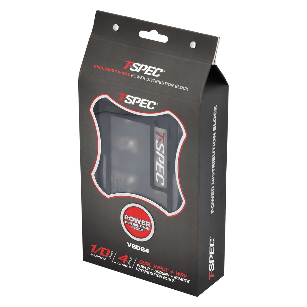 T-SPEC VBDB4 Distribution Block Dual Input 4-Way Power + Ground