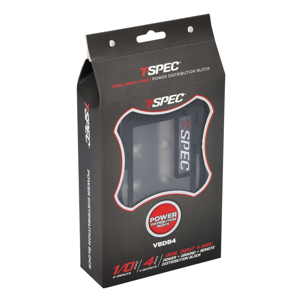 T-SPEC VBDB4 Distribution Block Dual Input 4-Way Power + Ground