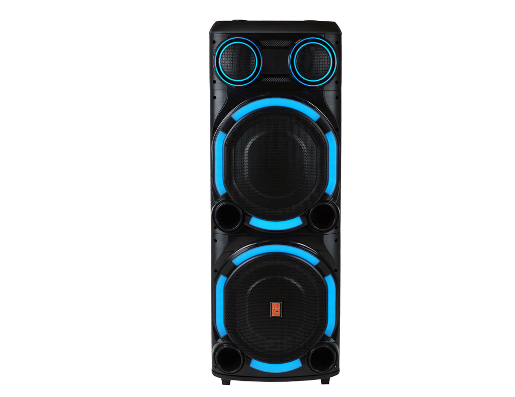 MR DJ VEGAS+ Dual 15” Bluetooth Powered DJ Speaker 6500W Active PA System