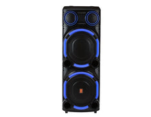 Load image into Gallery viewer, MR DJ VEGAS Double 15" Bluetooth Speaker Professional Dual 15" 3-Way Full-Range Powered/Active DJ PA Multipurpose Live Sound Bluetooth Loudspeaker