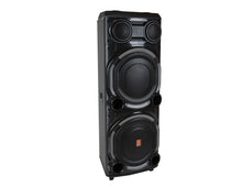 Load image into Gallery viewer, MR DJ VEGAS Double 15" Bluetooth Speaker Professional Dual 15" 3-Way Full-Range Powered/Active DJ PA Multipurpose Live Sound Bluetooth Loudspeaker