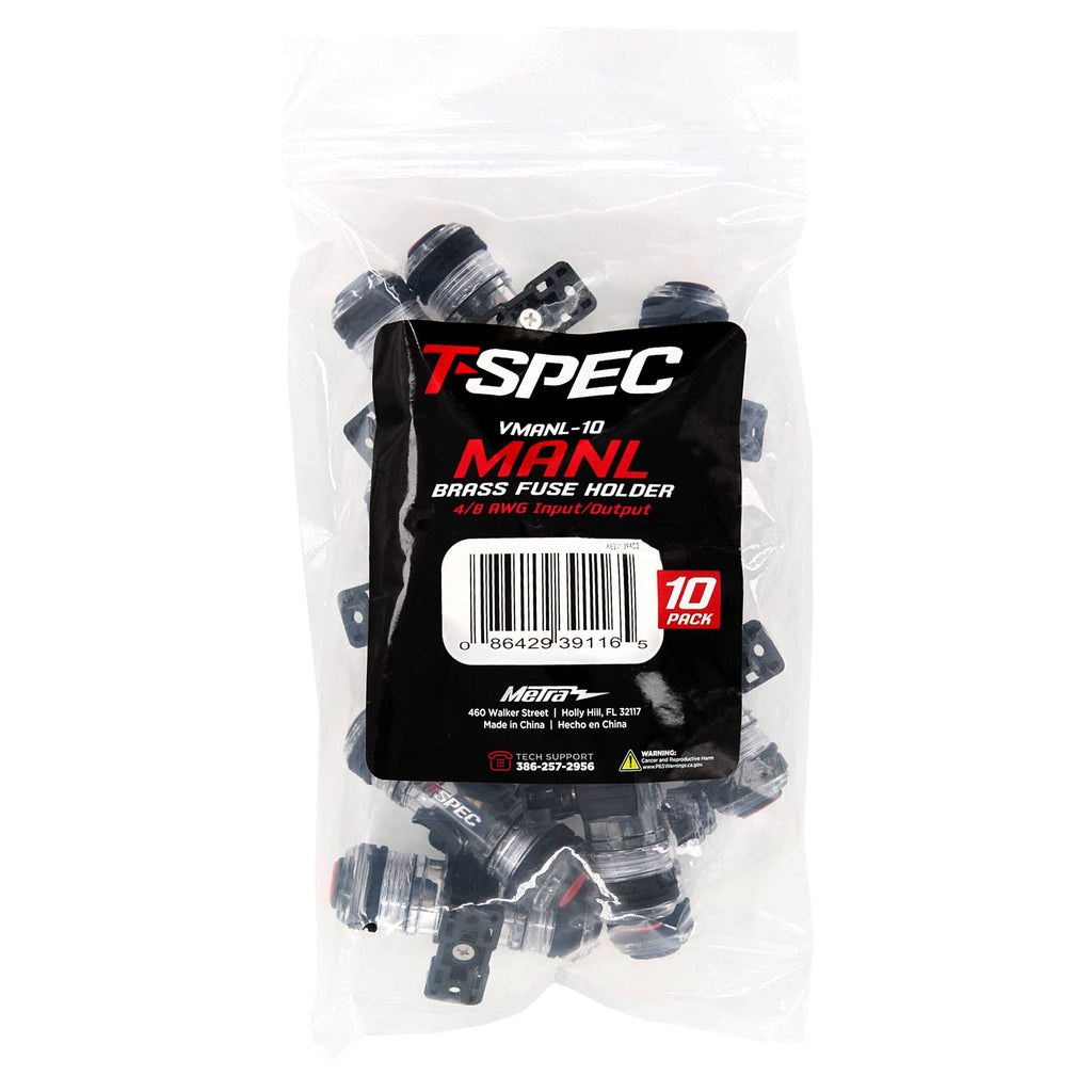 T-SPEC VMANL-10 MANL 4/8 AWG Fuse Holder - 10 Pack