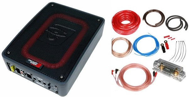 Cerwin Vega VPAS68 Active 6"x8" Subwoofer Enclosure + 0G Amp Kit