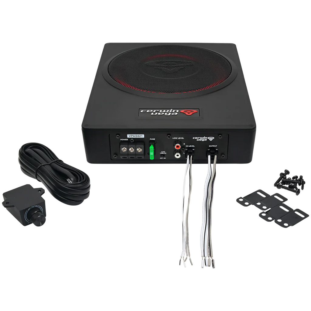 Cerwin-Vega VPAS821 870W 8" Underseat Enclosure with 2-Channel Output
