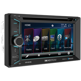 Soundstream VR-620HB 6.2” 2-DIN Touchscreen DVD/CD Headunit w/ Android PhoneLink