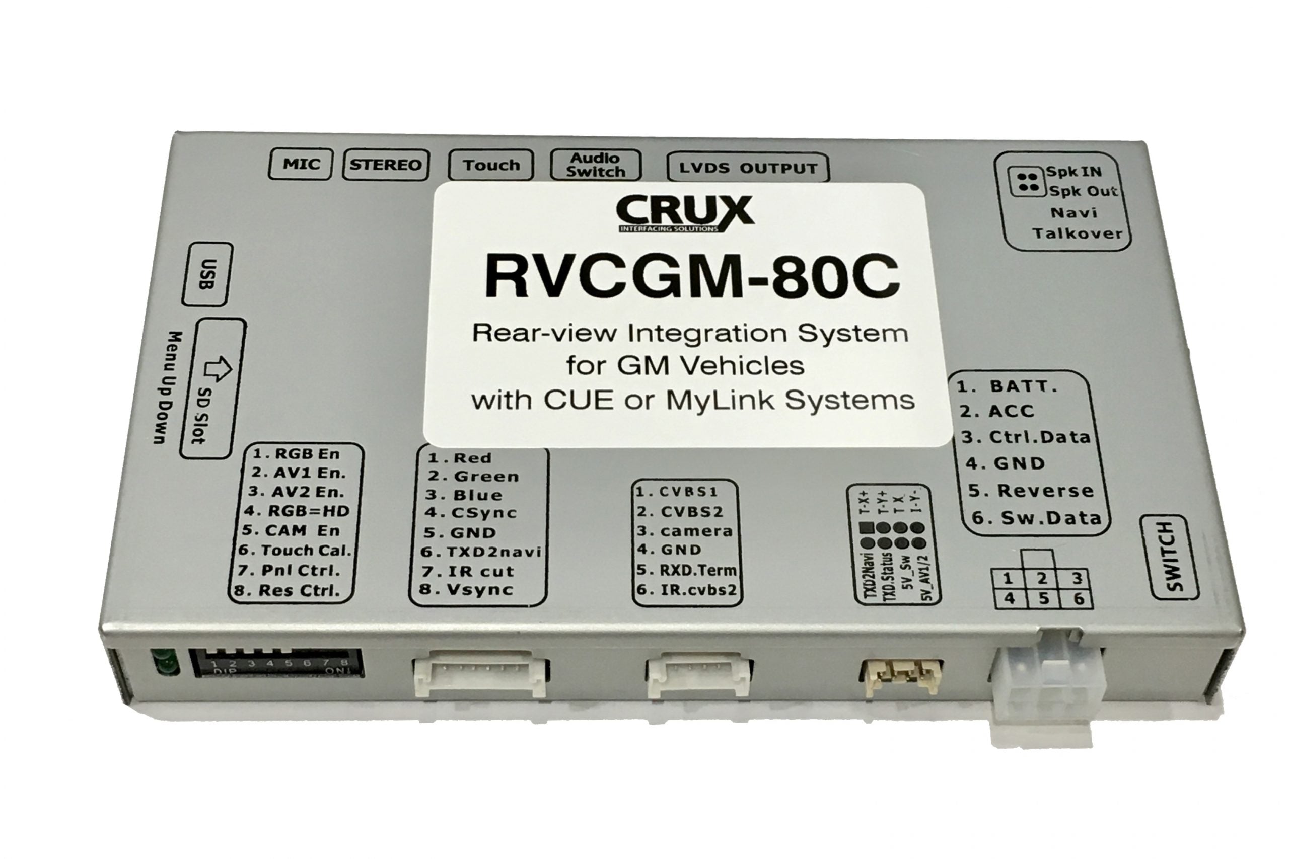 Crux VRFCH-75U Front View Integration Interface + 2 A/V Inputs for select Jeep Vehicles with Uconnect Systems