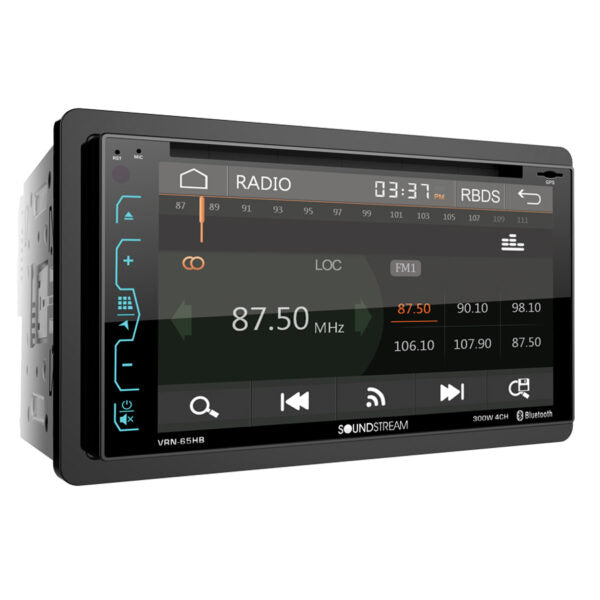 Soundstream VRN-65HB 6.2” 2-DIN DVD/CD Touchscreen Headunit w/ Navigation & PhoneLink