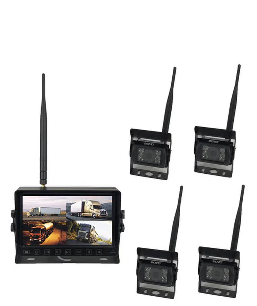 Boyo VTC703AHD-Q4 Wireless Vehicle AHD Backup Camera System with 7” Monitor and Backup Camera for Car, Truck, SUV and Van