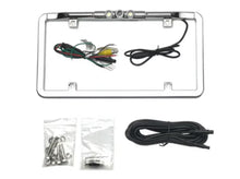 Load image into Gallery viewer, Boyo VTL275LTJ Ultra Slim Full-Frame License Plate Mounted Backup Camera with Trajectory Parking Lines and LED Lights