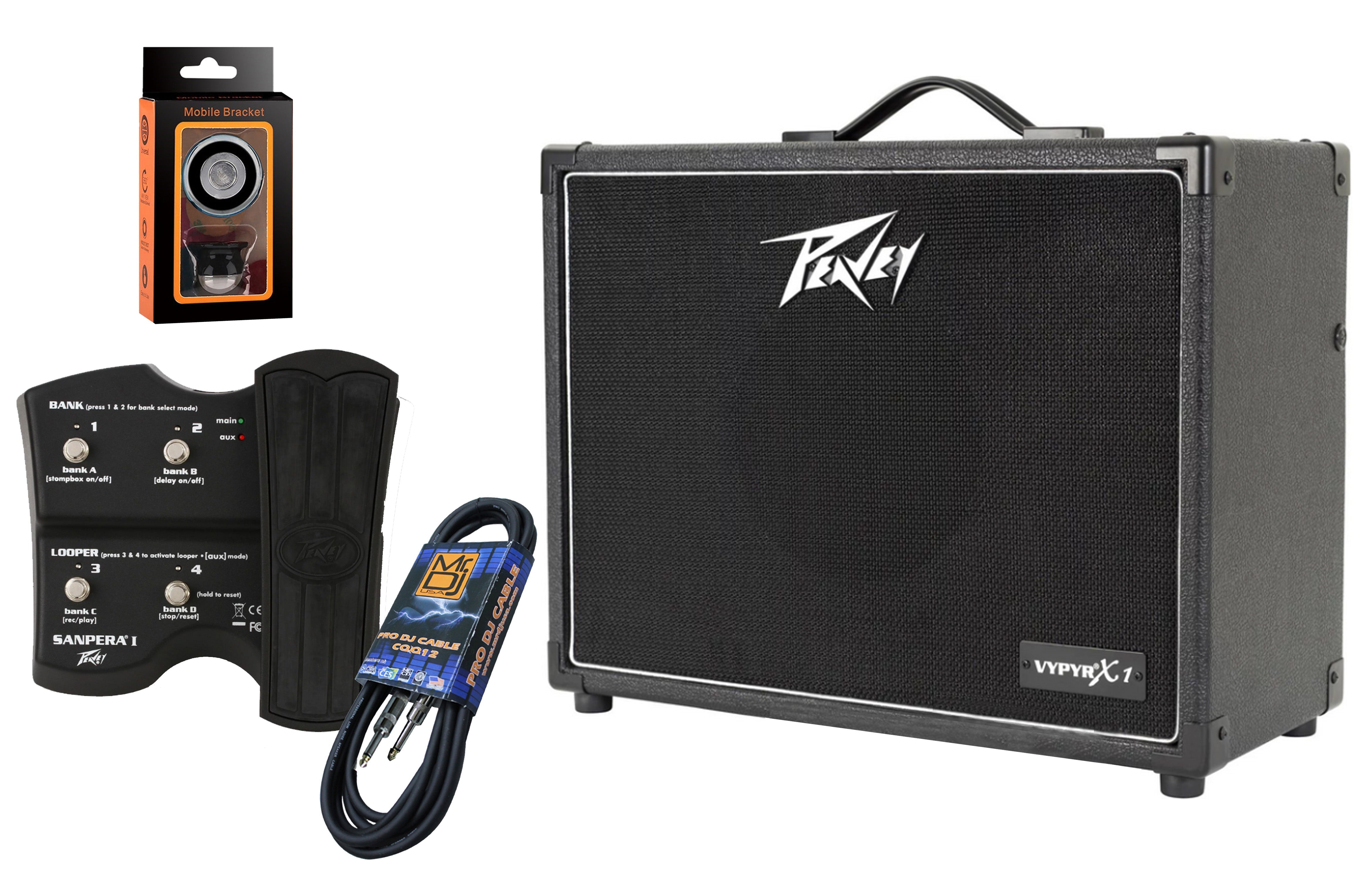 Peavey  VYPYR® X1 Guitar Modeling Amp+Sanpera footswitch+ Free Mr. Dj Isntrument Cable + Phone Holder